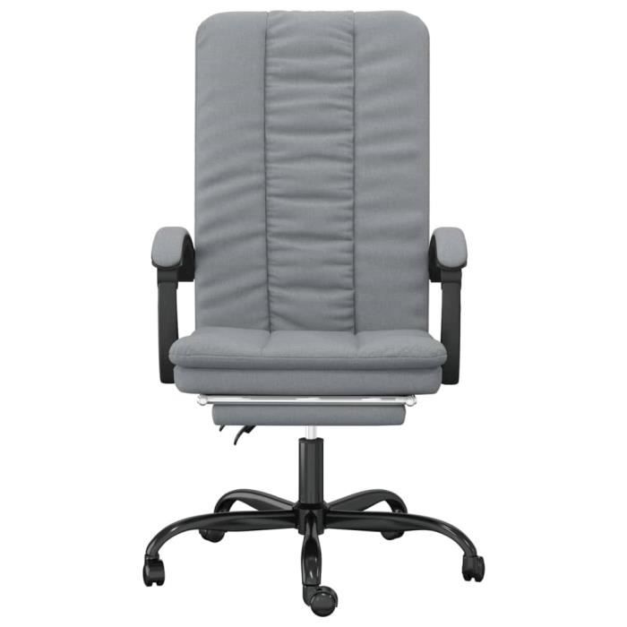 hua - chaises de bureau - fauteuil inclinable de bureau gris clair tissu - yos7734920549242