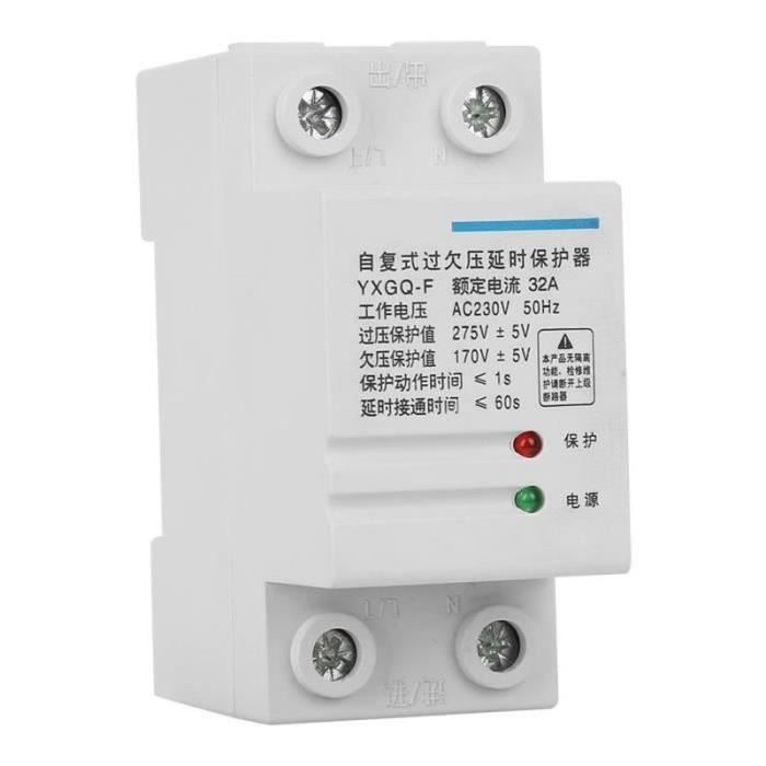 KSTE Relais Protection Surtension/Sous-tension DC 12V - DVRD Pour Moteurs, Batteries | Rail DIN