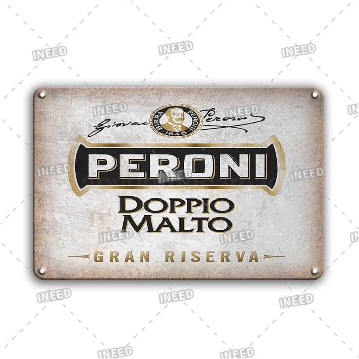 Plaque Décorative Métal étain – Thème Champagne – 30x20 Cm – Multicolore – Neuf