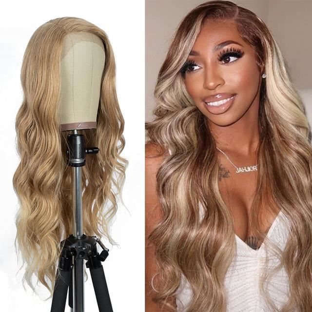 Perruque DARK BLONDE PART 30 pouces Perruques lacets en cheveux