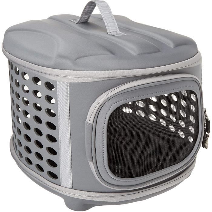 Comparer les prix de Cage pour chat - Non spécifié - Pliable - Gris militaire - 44,5 x 35,1 x 33 cm - 18 lb max