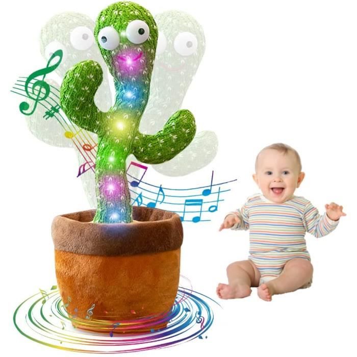 JISON21 Cactus Qui Danse et Répète, Peluche Cactus Qui Chante Adjustable  Volume, Cactus Jouet Qui Repete de Cadeaux du Jouets Éducatifs pour Enfants  (Chant 120+Danser+Enregistrement+Éclairage) : : Jeux et Jouets