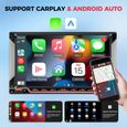 GEARELEC Autoradio 7 pouces avec Carplay Android Auto WiFi GPS Navigation RDS FM USB AUX + Typec Port Charge-1