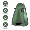 GIANTEX Tente de Douche Instantanée Toilettes Vestiaire pour Camping Pêche Chasse Plage Dimension 120x120x190CM-1