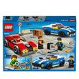LEGO® City 60242 La course-poursuite sur l'autoroute, Jouets Voiture de Police, Cadeau Anniversaire pour Enfants de 5 ans et +-1