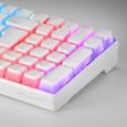 Mars Gaming MKULTRA - Clavier Mécanique Blanc RGB Compact 96% - Switch Outemu SQ Rouge  – Clavier Azerty Français-1
