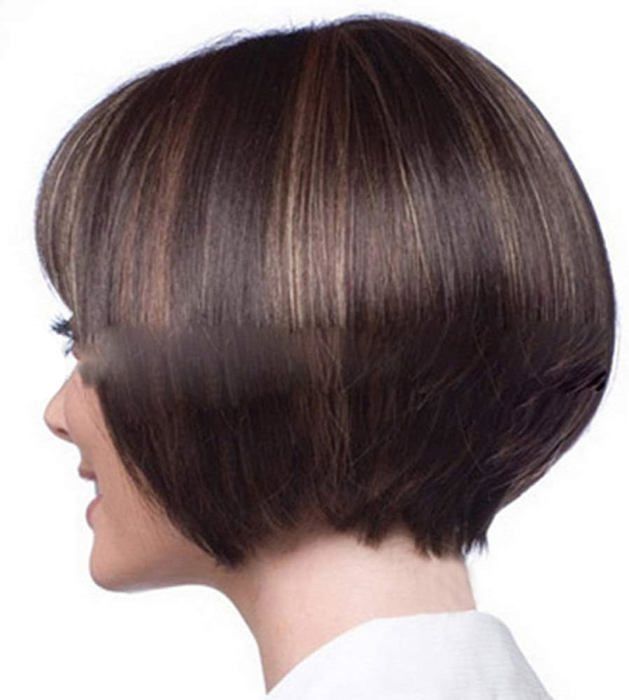 Perruque Naturelle Blonde Wig Femme Cheveux Humains Lisses Courte +1 Bonnet - Accessoires & Bagagerie