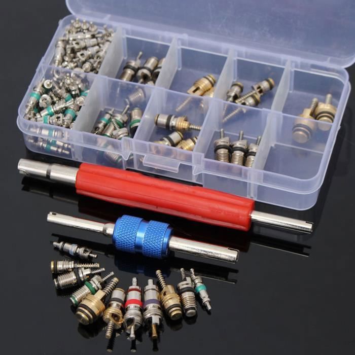 Kit De Noyaux De Valve Pour Climatisation Auto - Remplacement En Métal, Neuf