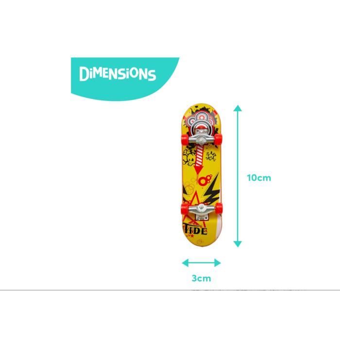 4 Finger Scooters Mini Skateboard – Jouets Doigt Pour Enfants Et Adultes – Aide Concentration, TDAH, Anti-stress