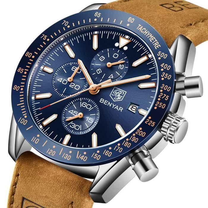 BY BENYAR Montre El gante pour Hommes Cadran Noir