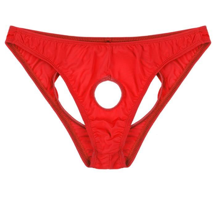 DPois Homme Culotte Penis Trou Sexy String Ouvert Fesse Jockstrap Tanga Sous vetements Gay Lingerie Taille Unique Cdiscount Boutique Erotique