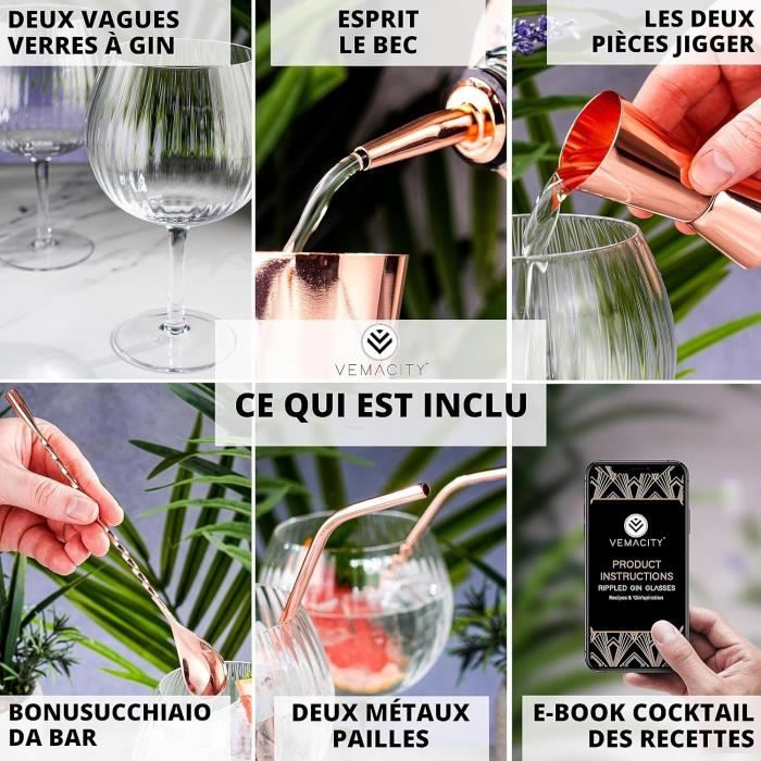Lot De 2 Verres Doseurs à Cocktail En Acier Inoxydable Ba-r De 2 Cl / 4 Cl, 4 Bouteilles Verseurs Et 2 Pinceaux, Double Taille Pour Bar, Fête, Vin, Bar