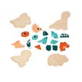 JANOD - Gamme Dino - 4 Puzzles Evolutifs - Jouet FSCTM - Enfant 18 mois+-2