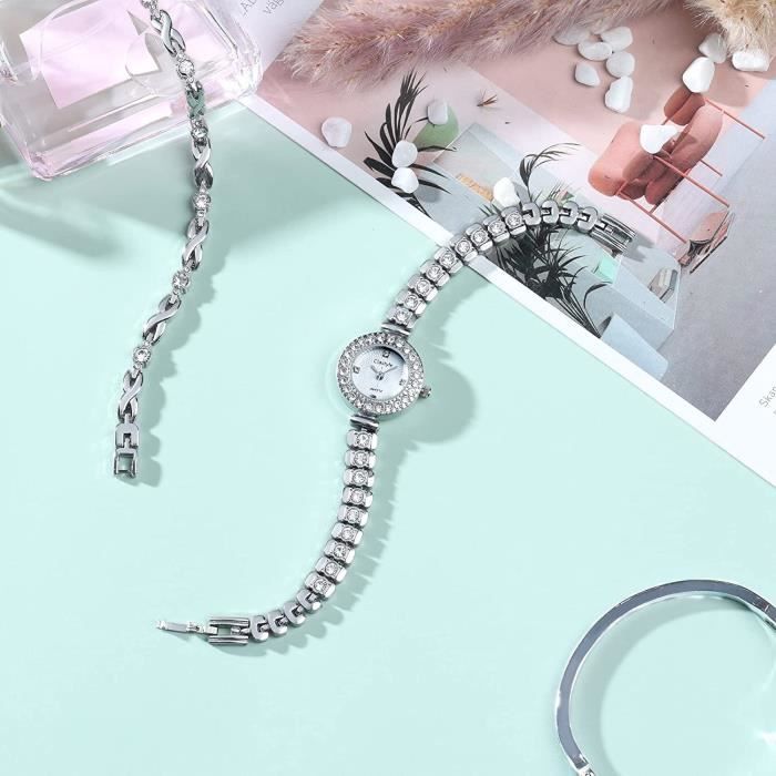 Montre femme bracelet argent deals