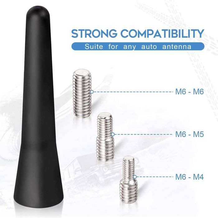 Antenne De Toit FM/DAB Pour Voiture - Mini 6,5 Cm, Noire, Sans Marque, Neuve