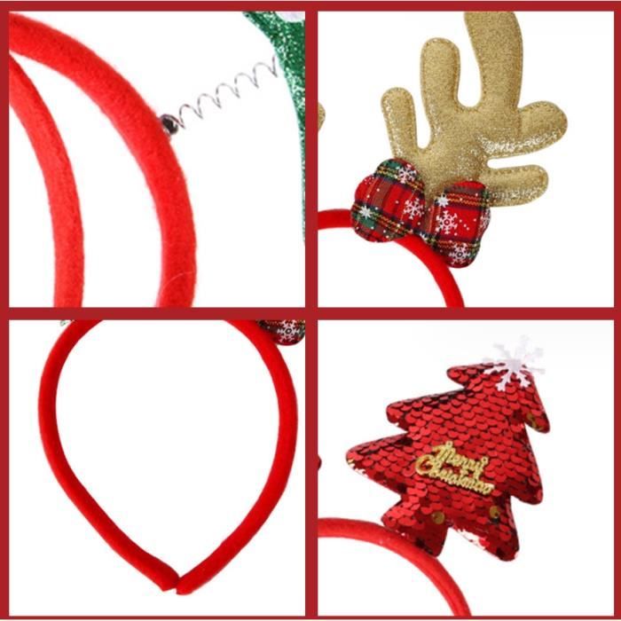 Serre-Tête Renne De Noël - Bandeau Décoratif Festif Pour Adultes Et Enfants | Pour Fêtes, Halloween, Noël