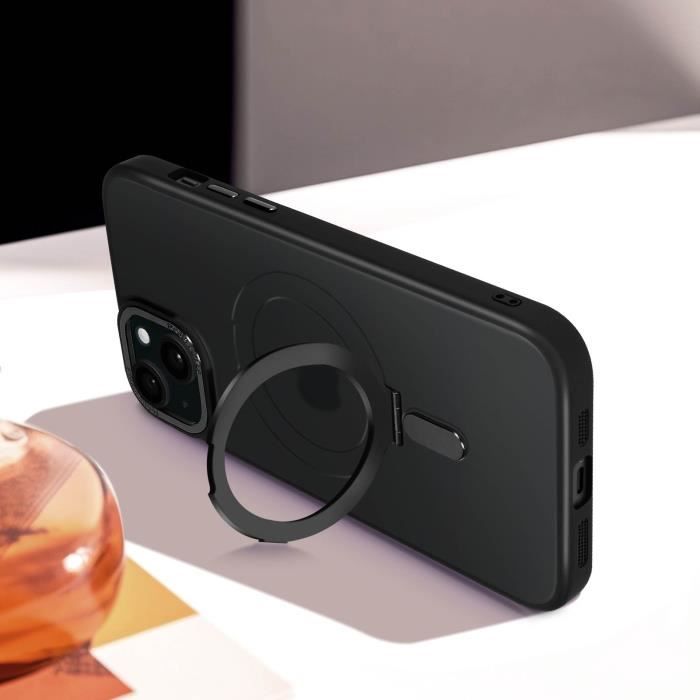 Coque AVIZAR iPhone 15 Plus Mat Rouge Caméra Protégée