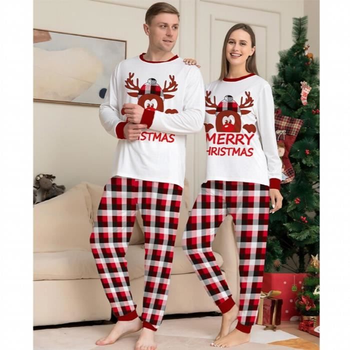 Famille no l correspondant pyjamas ensemble no l p re m re enfants