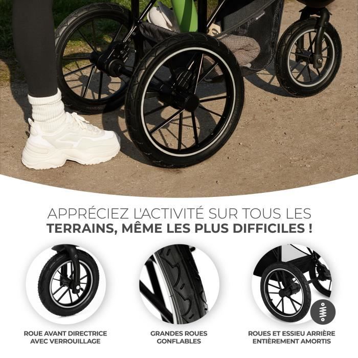 Poussette 4 roues gonflables discount