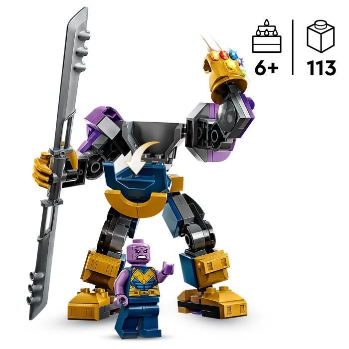 LEGO Marvel 76242 L Armure Robot de Thanos Jouet Super Heros Figurine Avengers Enfants 6 Ans Cdiscount Jeux video