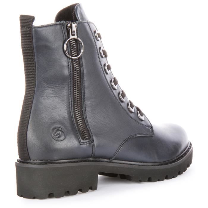 Bottines Remonte D8671 Cuir Lacets Fermeture éclair