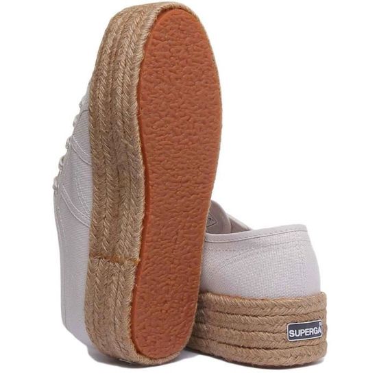 superga plateforme corde