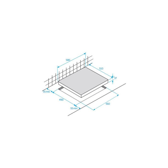 Carte De Commandes Avec Afficheurs Pour Table De Cuisson Sholtès - Réf. C00258844 - Neuve