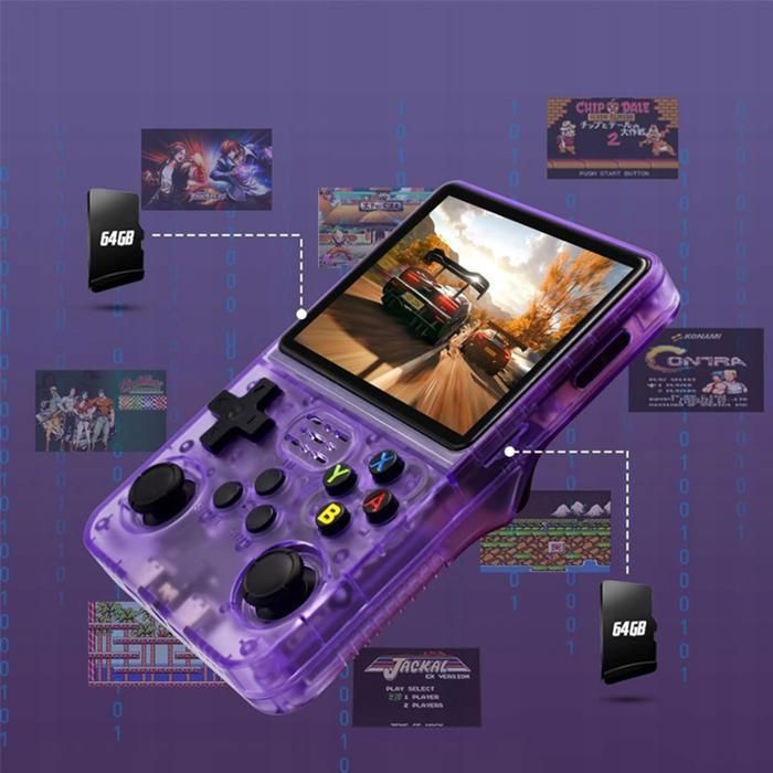 Console Portable R36S 64 Go Avec Jeux Rétro - Écran 3.5’’ HD - Livraison Gratuite