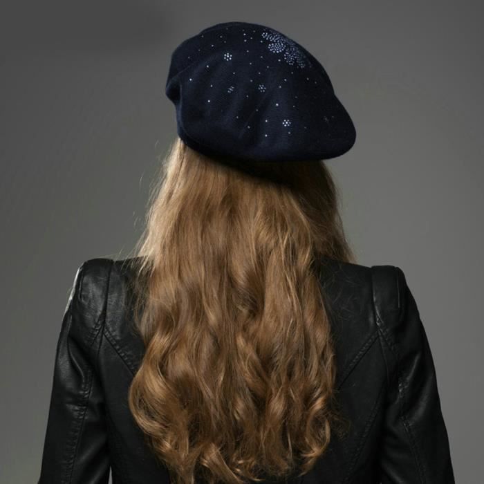 Lot De 4 Bérets Français En Laine Pour Femme | Béret Vintage élégant, Taille Unique, Pour Déguisement Années 50 Ou Style Quotidien