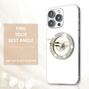 Anneau Magnétique KOEMCY MagSafe – Support Téléphone Rotatif 360° Ultra Solide (Noir)