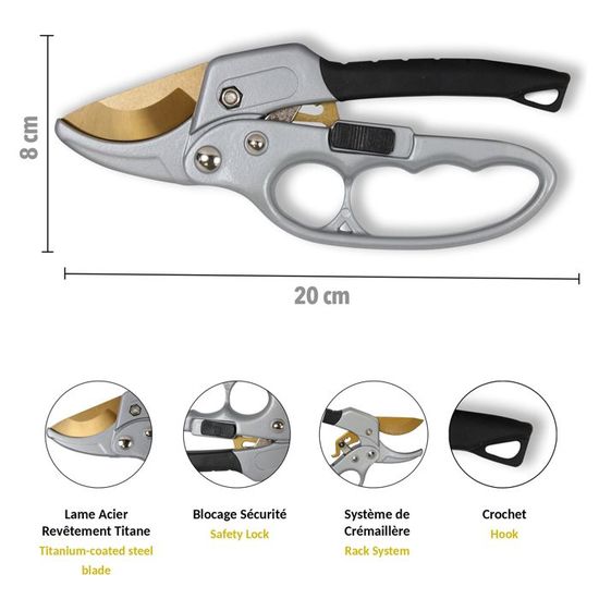 Sécateur De Précision Lames Courbées | Jardins Zeillinger Botanix