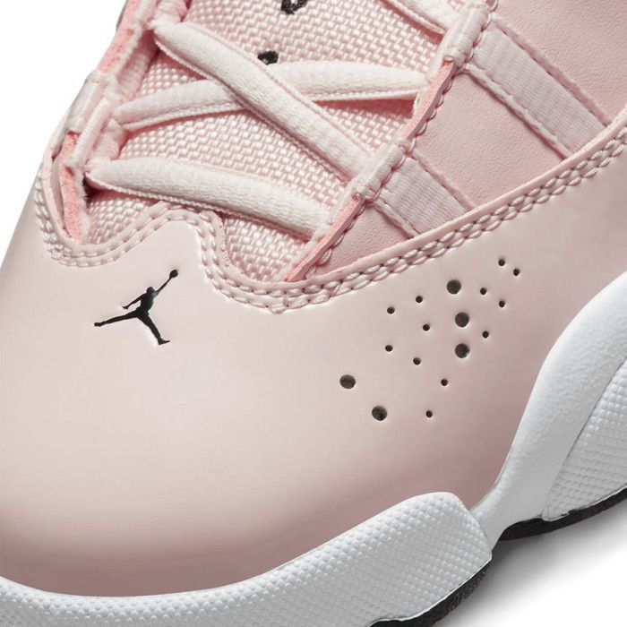 Basket Nike Air Jordan Rings Junior Rose Mixte Enfant NIKE  Lacets Plat Cuir