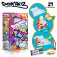 Sneak'Artz Shoebox Série 2 - 4 Baskets à customiser - Boîte Deluxe-0