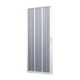 Porte Paroi de douche en PVC 150CM H185 pliante avec ouverture latérale couleur Blanche mod. Flex-0