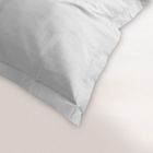 LINNEA Taie d'oreiller coton uni 60x40 gris clair