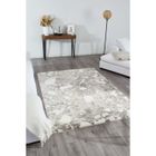 CAPITAL SPORTS Tapis shaggy à motif léopard - NAZAR RUGS - 200x290 cm - Alena - Gris et Crème