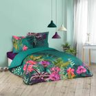 DOUCEUR D'INTERIEUR CDaffaires Housse de couette 260 x 240 cm coton 42 fils + taies Eden flower