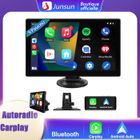 JUNSUN GPS Voiture Carplay sans Fil Portable 9'' IPS Écran Tactile Radio Casque Bluetooth Lecteur Multimédia Stéréo Noir