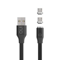 Câble magnétique OUI Power de rechargement et synchronisation Micro USB - 2 adaptateurs Micro USB fournis - Port USB réversible