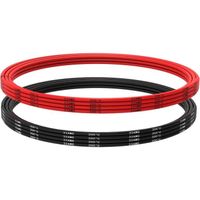 YUNIQUE FRANCE Câble en silicone 22 AWG Fil électrique flexible 5 mètres [2,5 m noir et 2,5 m rouge] Câble de fil de cuivre étamé