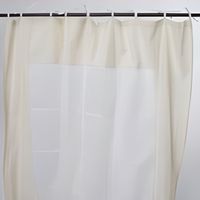 QUATRAIN - Rideau en coton à nouettes 150 x 250 cm Blanc/Beige