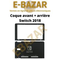 Coque intégrale Nintendo Switch 2018 - EBAZAR - Noir - Garantie 2 ans