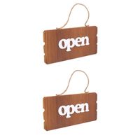 2 pièces panneau en bois belle Chic créatif signe de porte suspendu décoration de pour boutique  REVETEMENT EXTERIEUR EN PLANCHE