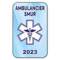 Autocollant Sticker - Vignette Caducée 2023 pour Pare Brise en Vitrophanie - V10 Ambulancier SMUR 