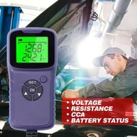 VBESTLIFE Testeur de batterie de voiture A300 outil d'analyseur LCD de voiture numérique(Mauve )