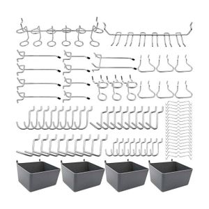 STARVAST 60 PCS Crochets pour Panneaux Perforés, 5CM et 10CM - Crochet