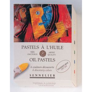 PASTELS - CRAIE D'ART Sennelier Artistes pastels à l'huile Ensemble de 6