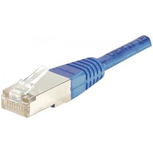 CÂBLE RÉSEAU  Cable RJ45 1m FTP CAT5e bleu