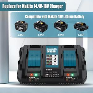 2X pour batterie Makita 18V 9Ah BL1830 BL1850 BL1860 LXT indicateur LED  sans fil