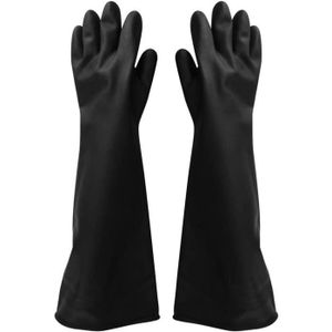 Magideal 4x en caoutchouc gants en latex acide fixe Gants de protection 60 cm long 